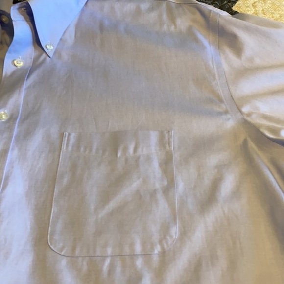 Land’s End Pinpoint Oxford Short Sleeve Shirt - Picture 8 of 12